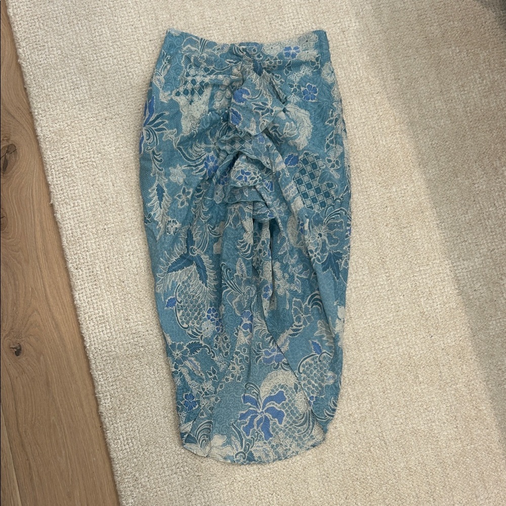 Blue Floral Women's Skirt
